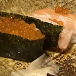 Sushi Izakaya Yataizushi - サーモン三昧寿司（すでに食べてる）
