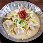 Boiled Gyoza / Dumpling (soy milk soup/spicy miso soup)