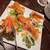 カフェラヴォワ - 料理写真:海老とホタテのカルパッチョ
          海老がプリプリで美味しかった
