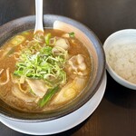 幸楽苑 - 「和風カレーらーめん ライスセット」790円也。税込。