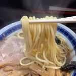 中華そば べんてん - 麺リフトアップ