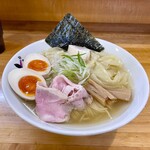 麺屋 しん蔵 - 百姓の塩ワンタン麺 1050円  味玉 100円