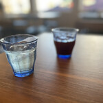 Cafe&Eat OMP - デトックスウォーターとグレープmix