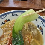 中華そば 水嶋 - 青菜は青梗菜