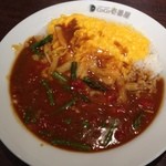 CoCo壱番屋 - トマトアスパラカレー
            スクランブルエッグと
            チーズトッピング
            量と辛さは 普通で！