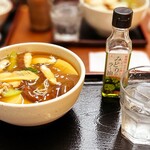 Katsuraya - 期間限定 しいたけラーメン 麺をへぎそばにチェンジ