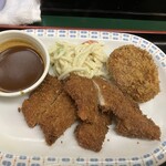 とん平 - 240208木　大阪　とん平 丼池店　ハーフチキンカツ