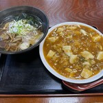 上尾飯店 - ラーメンセット麻婆丼
