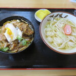 大番食堂 - かわきた味噌豚どん　（うどんセット）　930円