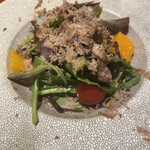 銀座 山科 - タンハムサラダ