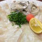 日本料理 みや  - 26年正月　とらふぐ刺身　アップ