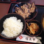 福来亭日本橋 - 麺セット250円(ライス、キムチ、焼き餃子)