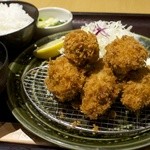 とんかつ 和幸  - カキフライ御飯