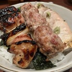 伊勢廣 - 焼き鳥３本丼（平日13時からのタイムサービス）