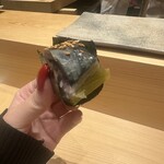鮨 さいとう - 鯖棒鮨の海苔巻き