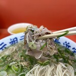 元祖ラーメン長浜家 - 肉リフト