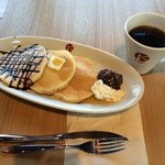 K-port - パンケーキ（500円）とドリップコーヒー（100円）のセット