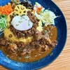 SAM'S BAR TOKYO - チキンカレー＆キーマカレーあいがけ（1300円）