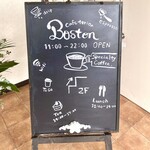 Cafe terior Boston - 立て看板