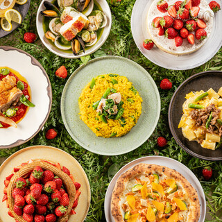 Spring lunch buffet starts! All you can eat strawberries ♪