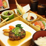 海鮮と釜飯の居酒屋すだちや - ハンバーグ御膳（ランチ）