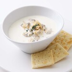 Delicious New England clam chowder