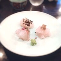 あそび割烹 さん葉か - 「お造り」真鯛、メジナ、キジハタ