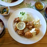 キッチンハヤシ - 料理写真:セットメニュー （ 鶏肉唐揚げ + カニコロ ）