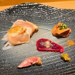 鮨と天草大王 天音 - 鶏刺し