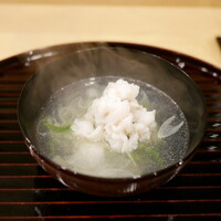 新ばし 笹田 - 「椀物」鱧、新玉葱、九条葱