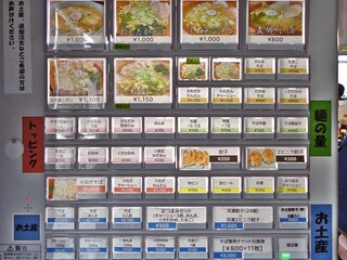 おもだかや - 食券の券売機