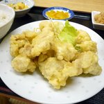 まるい食堂 - かしわの天ぷら