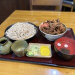 そば処一麦吉兆庵 - 料理写真:ゲソ丼セット（1,150円）