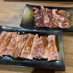 Wagyuu No Taka - カルビ定食￥1,290とハラミ定食￥990は共にお肉マシマシ￥300