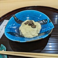 金澤 せつ理 - 蕪と河豚の鱈の白子ソーストリュフ添え