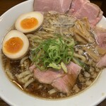 らーめん香澄 - 特製煮干ラーメン♪バランス良く五味が共存！平打ち太麺が美味しい！