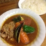 スープカレー　カムイ - チキン野菜＋豚しょうが焼き