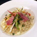 柊山ガーデン - ベーコンとキノコのパルミジャーノリゾット