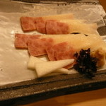 割烹　梅津 - 鯨のベーコン