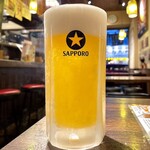 とりビアー - ＊サッポロ男前生ビール（大）（¥700）