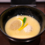 酒亭 田中 - 白湯スープ白味噌仕立て 蓮根餅