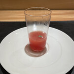 銀座 大石 - スイカのジュース ライム