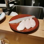 Ginza Ooishi - この日使う食材が並びます