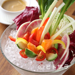 Tsukihana Ni-Hachi-Hachi - 彩り豊かなフレッシュ野菜をたっぷり堪能！　『農園直送バーニャカウダ』