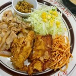 キッチンABC - ポークの生姜焼
            ピリ辛フライドチキン
            チキンそぼろカレー風味
