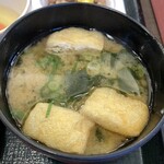 なか卯 - 味噌汁がまた美味い❣️