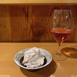 日本ワイン酒場 じゃん - 里芋と挽肉のニンニク塩麹和え