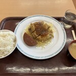 Aomi Shokudou - 定食1 野菜無かった