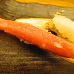 鮨処 凜 - ランチおまかせセット１０貫・凛　日替わり汁物付き　３５００円（税込）　握り-７　ズワイ【２０２４年２月】