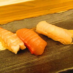 鮨処 凜 - ランチおまかせセット１０貫・凛　日替わり汁物付き　３５００円（税込）　【２０２４年２月】